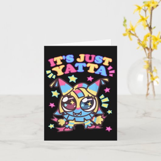 Het is gewoon Yatta Toons Dandys World Girls Birth Kaart (Gele Bloem)