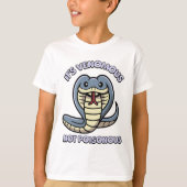 Het is giftig, niet giftig! Schattigee Snake Carto T-shirt (Voorkant)