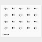 Het is Go-Time!! Relaxte pasvorm Ronde Sticker (Vel)