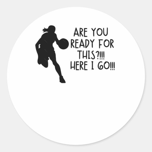 Het is Go-Time!! Relaxte pasvorm Ronde Sticker (Voorkant)