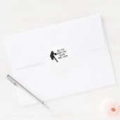 Het is Go-Time!! Relaxte pasvorm Ronde Sticker (Envelop)