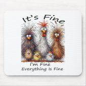 Het Is Goed Alles Is Goed Het Is Goed Kip Dan Muismat (Voorkant)