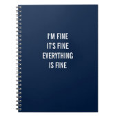 Het is goed, alles is goed notitieboek (Voorkant)