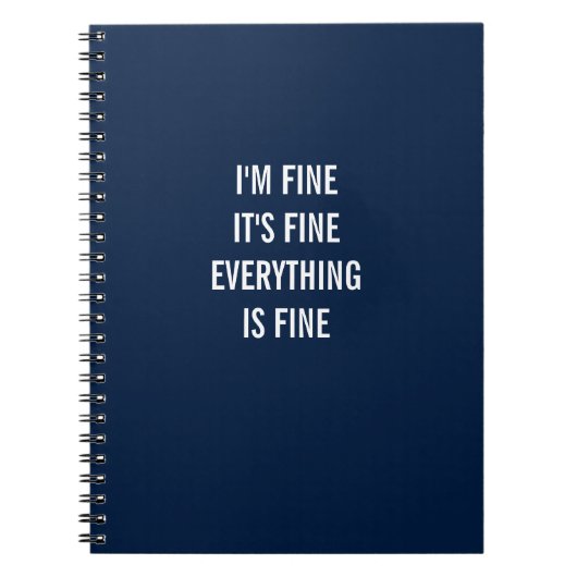 Het is goed, alles is goed notitieboek (Voorkant)