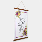 Het is goed bloemrijk hangend wandkleed (Gebogen)