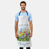 Het is goed, Christelijke wilde bloemenlente Schort (Gedragen)