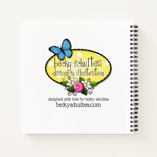 "Het is goed" Custom Spiral Journal Notitieboek (Achterkant)