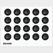 Het is goed dat ik alles goed vind.. ronde sticker (Vel)