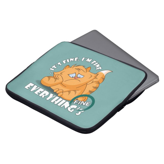Het is goed dat ik in orde ben. | 15 inch laptop sleeve (Voorkant top)