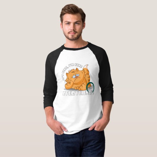 Het is goed dat ik in orde ben. | 3/4 Sleeve T-shirt (Voorkant volledig)