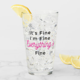 Het is goed dat ik in orde ben. glas