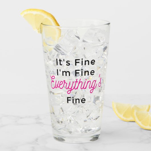 Het is goed dat ik in orde ben. glas (Voorkant ijs)