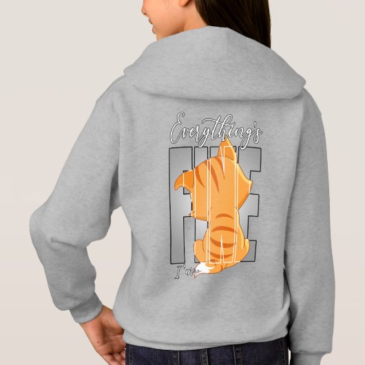 Het is goed dat ik in orde ben. | Kinder Hoodie (Achterkant)
