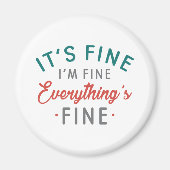 Het is goed dat ik in orde ben. magneet (Voorkant)