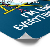 Het is goed dat ik Snowman Summer goed doe Poster (Hoek)