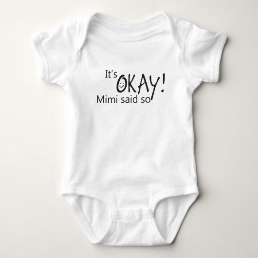 Het is goed dat Mimi dat zei Romper (Voorkant)