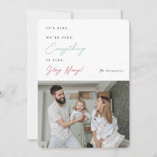 Het is goed dat we alles goed doen. feestdagenkaart (Voorkant)