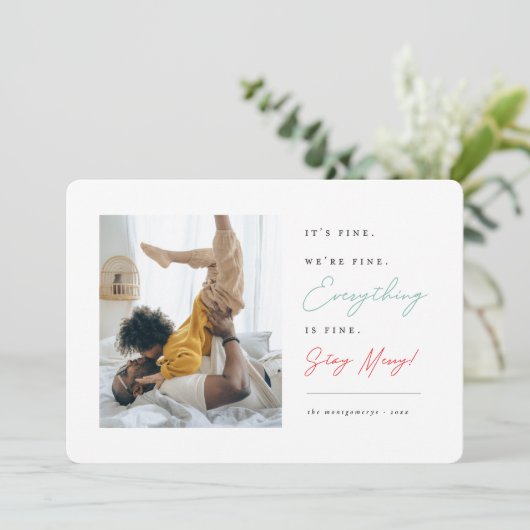 Het is goed dat we alles goed doen. feestdagenkaart (Staand voorkant)