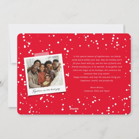 Het is goed dat we alles goed doen. feestdagenkaart (Achterkant)