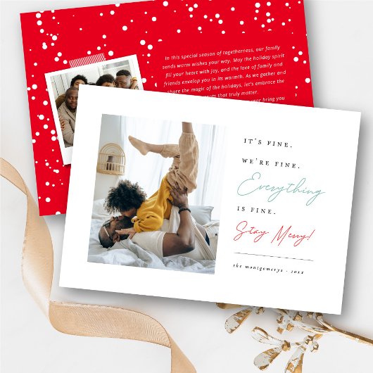 Het is goed dat we alles goed doen. feestdagenkaart