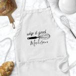 Het is goed grappig gepersonaliseerd standaard schort<br><div class="desc">Het is goed grappig,  gepersonaliseerd volwassen Schort. Cute chef-schort met een kookwhisky en een grappige kookcitaat van humor. Pas dit ontwerp van de aangepaste humor van de kok aan met uw eigen naam of tekst.</div>