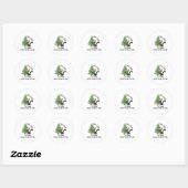 Het Is Goed Ik Ben Goed Alles Is Goed Elf Xmas Mat Ronde Sticker (Vel)