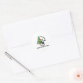Het Is Goed Ik Ben Goed Alles Is Goed Elf Xmas Mat Ronde Sticker (Envelop)