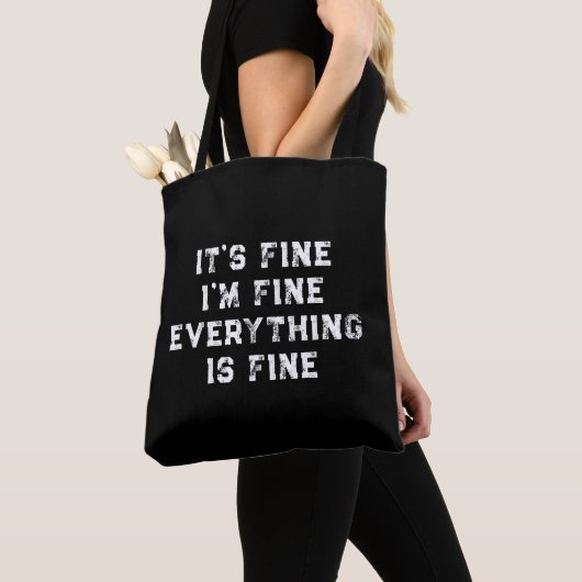 Het Is Goed Ik Ben Goed Alles Is Goed grappig cad Tote Bag (Dichtbij)