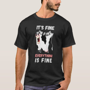 Het Is Goed Ik Ben Goed Alles Is Goed Grappige Koe T-shirt