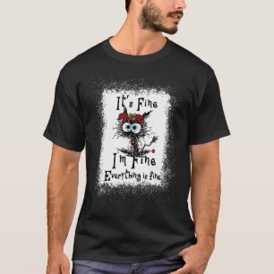 Het Is Goed Ik Ben Goed Alles Is Goed Kat Kerstmis T-shirt