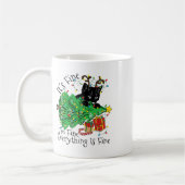 Het Is Goed Ik Ben Goed Alles Is Goed Leuk Kerstmi Koffiemok (Links)