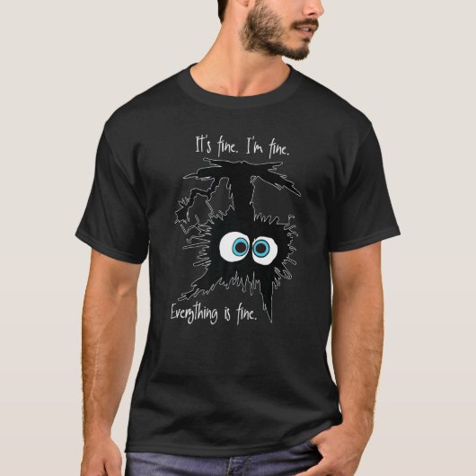 Het Is Goed Ik Ben Goed Alles Is Goed Onderstebov T-shirt (Voorkant)