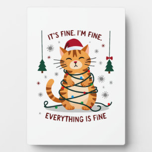 Het Is Goed Ik Ben Goed Alles Is Goed Xmas Kat Chr Fotoplaat