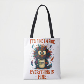 Het Is Goed Ik Ben Goed Coffee Cat Boodschappentas Tote Bag