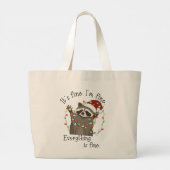 Het is goed, ik ben in orde, grappige kerst grote tote bag (Achterkant)