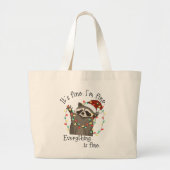 Het is goed, ik ben in orde, grappige kerst grote tote bag (Voorkant)