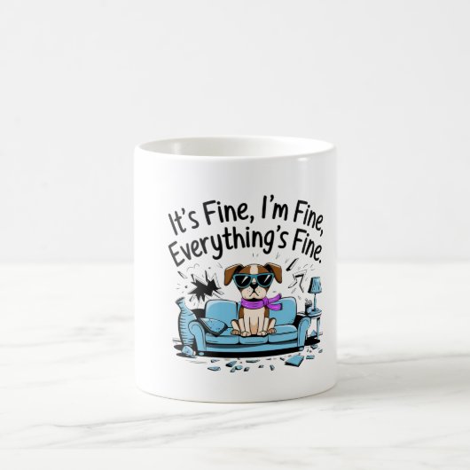 Het is goed, ik ben in orde koffiemok (Center)