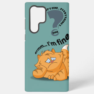 Het is goed, ik ben oké, alles is oké samsung galaxy hoesje