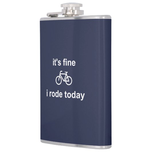 Het is goed, ik ben vandaag vertrokken heupfles (Links)