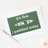 Het is goed, ik heb vandaag gekleed. rechthoekige sticker (Envelop)