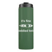 Het is goed, ik heb vandaag gekleed. thermosbeker (Voorkant)