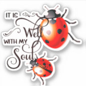 Het is goed lieveheersbeestjes sticker (Voorkant)