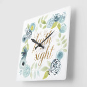 Het is goed - Loop door geloof niet door recht Vierkante Klok (Hoek)