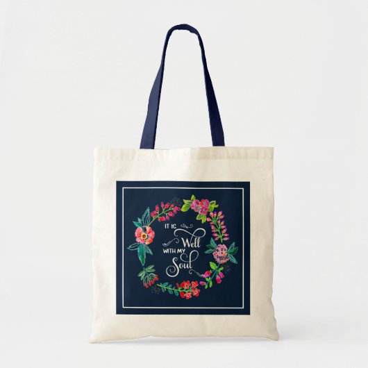 Het is goed met mijn canvas tas. tote bag (Voorkant)