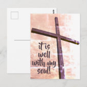 "Het is goed met mijn soep!" Briefkaart voor vloei (Voorkant / Achterkant)