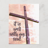 "Het is goed met mijn soep!" Briefkaart voor vloei (Voorkant)