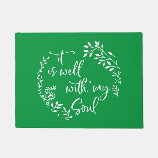 Het is goed met mijn soep deurmat (Voorkant)