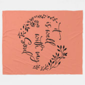 Het is goed met mijn soep fleece deken (Voorkant (Horizontaal))