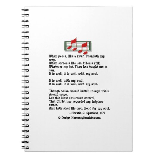 Het is goed met mijn soep Hymn Notitieboek (Voorkant)