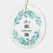 Het is goed met mijn soep keramisch ornament (Links)